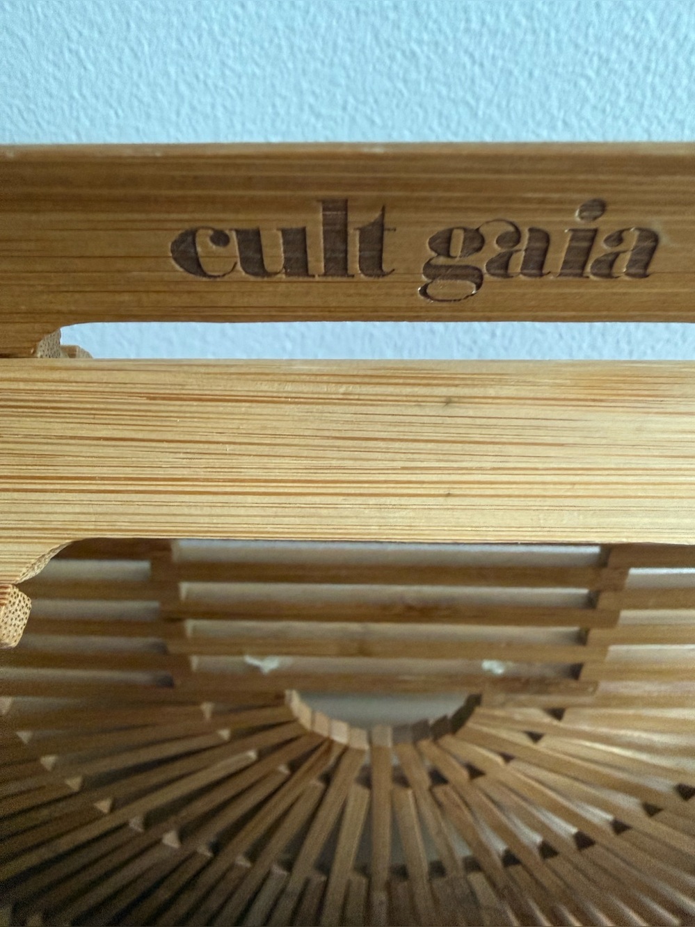 cult gaia Bamboo Half-Moon Small Bag - Natural Tan - Picture 2 of 3